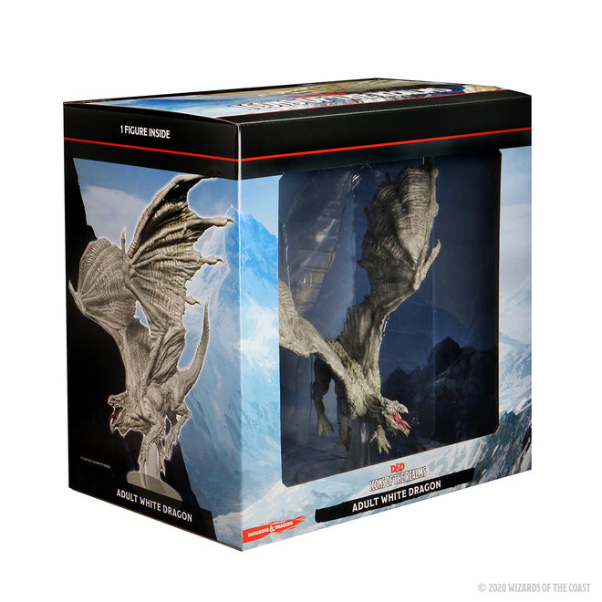 D&D Minis: Icons of the Realms Premium Figure: Adult White Dragon