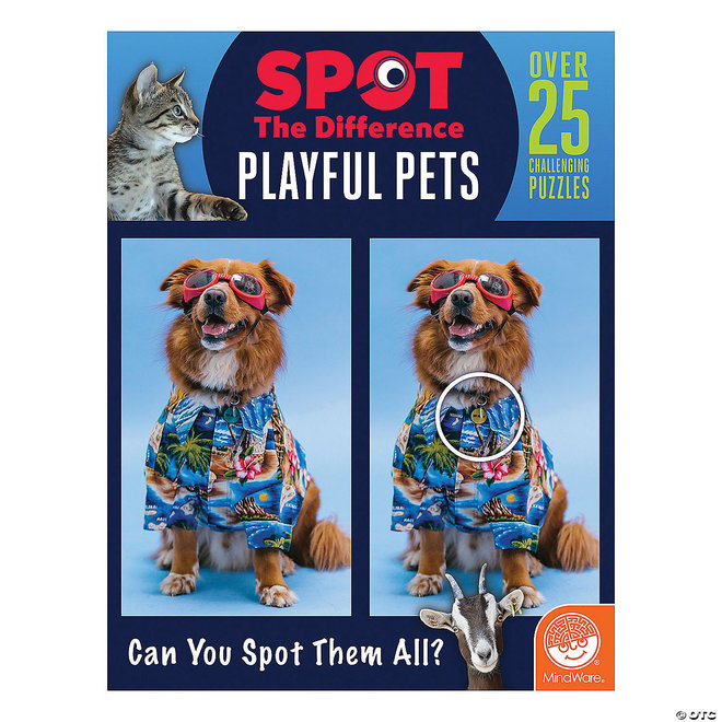 Spot the Difference: Playful Pets (Book)