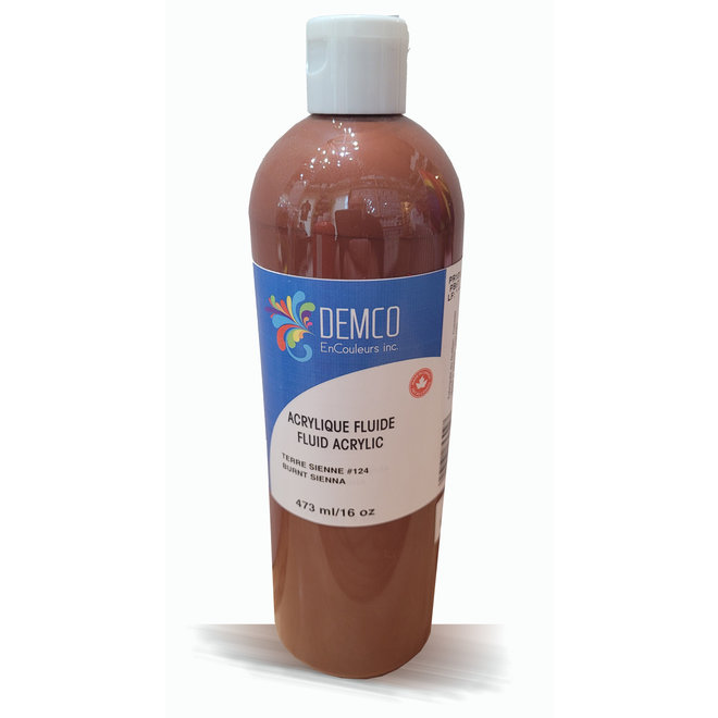 Demco 16OZ 473ML Acrylic Burnt Sienna