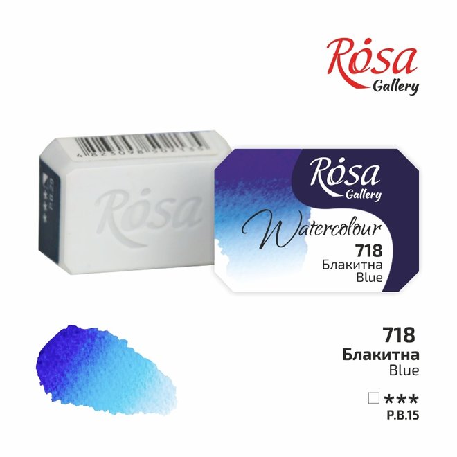 Rosa Gallery Watercolour 2.5ml Full Pan Blue #718