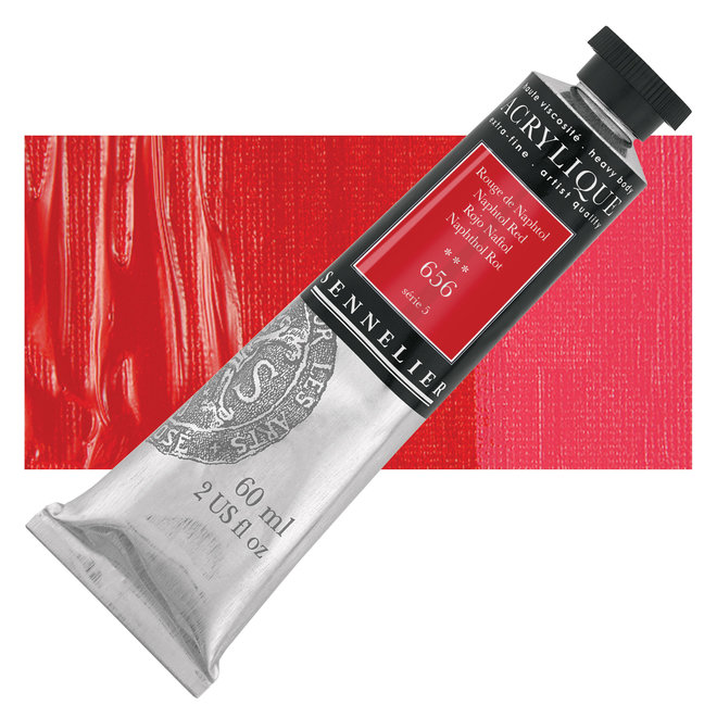 Sennelier Extra-Fine Artists' Acrylics 656 Napthol Red Series 5 60ml Tube