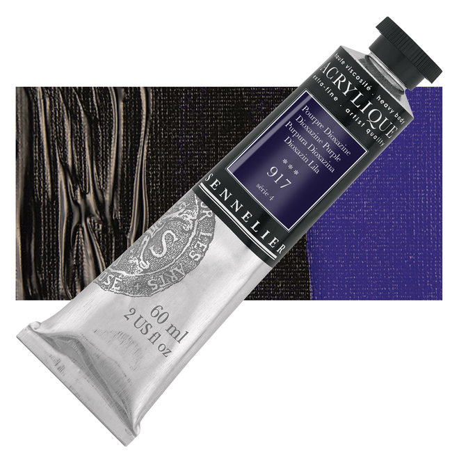 Sennelier Extra-Fine Artists' Acrylics 917 Dioxazine Purple Series 4 60Ml Tube