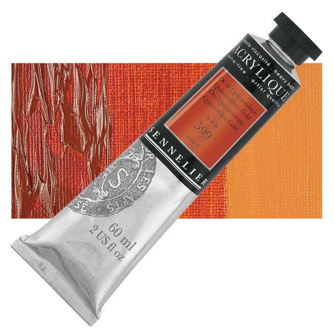 Sennelier Extra-Fine Artists' Acrylics 599 Quinacridone Gold Series 4 60Ml Tube