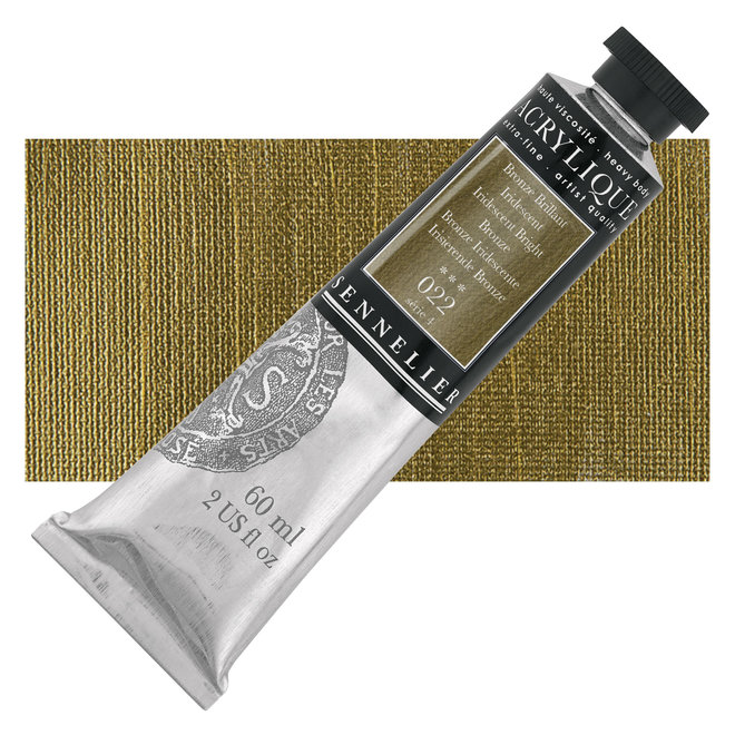 Sennelier Extra-Fine Artists' Acrylics - 60ml Series 4 - 020 Iridescent Bright Bronze