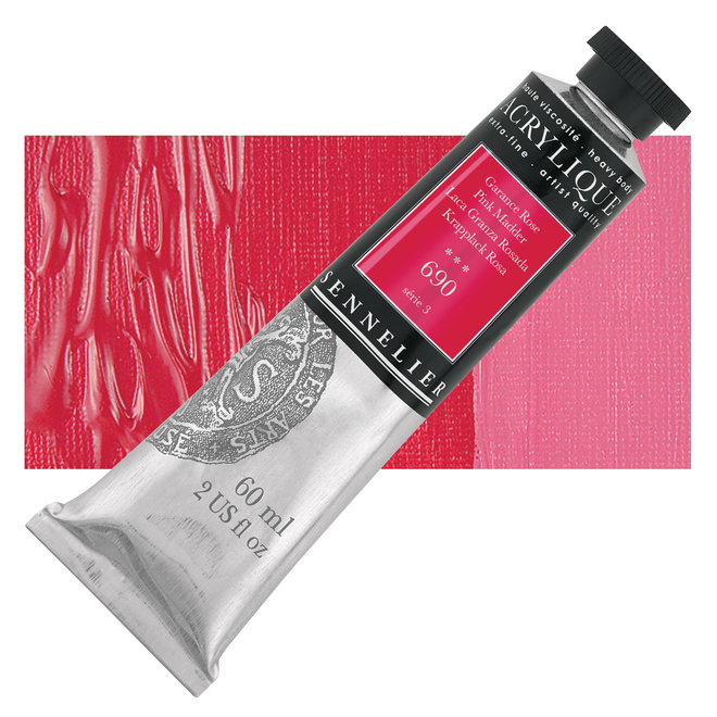 Sennelier Extra-Fine Artists' Acrylics 690 PINK MADDER Series 3 60ml Tube