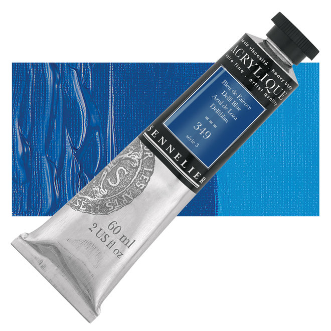 Sennelier Extra-Fine Artists' Acrylics 349 DELFT BLUE Series 3 60ml Tube