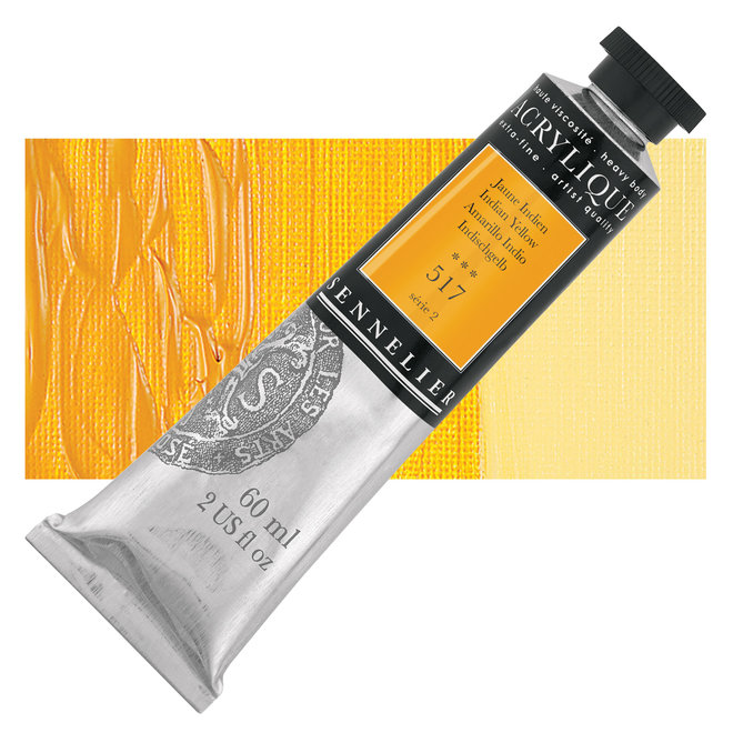 Sennelier Extra-Fine Artists' Acrylics 517 INDIAN YELLOW Series 2 60ml Tube