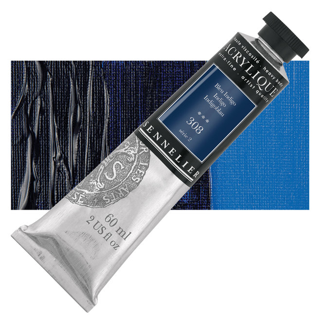 Sennelier Extra-Fine Artists' Acrylics 308 Indigo Series 2 60Ml Tube