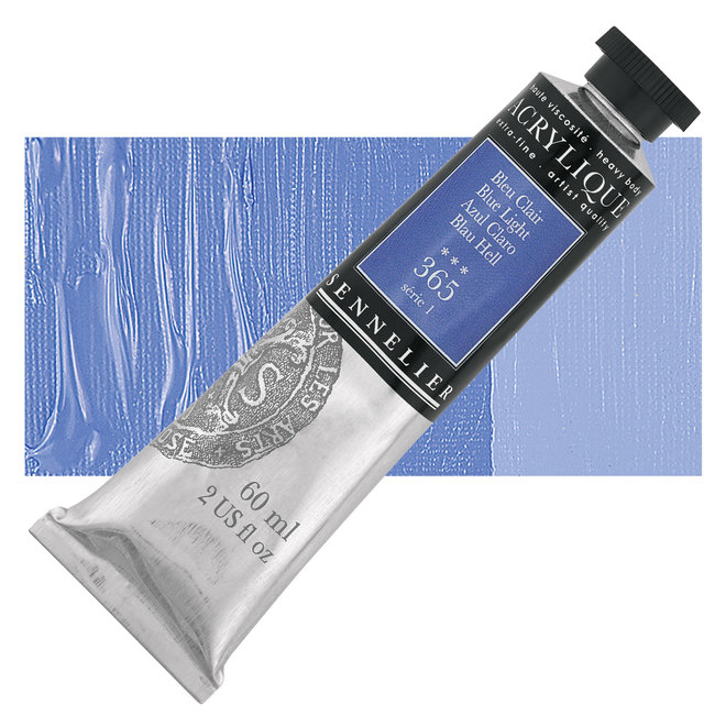 Sennelier Extra-Fine Artists' Acrylics - 60ml Series 1 - 365 Blue Light