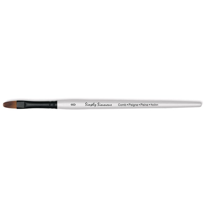 SIMPLY SIMMONS SYNTHETIC BRUSH LH STIFF FILBERT 8