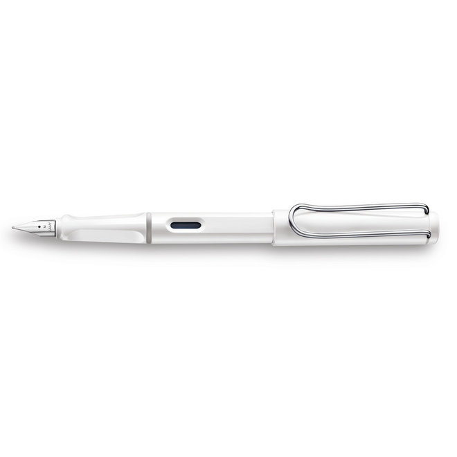 Lamy Safari Fountain Pen - Shiny White Extra-Fine