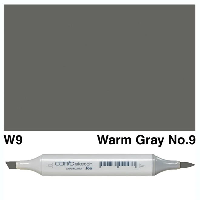 Copic Sketch W9 Warm Grey No. 9