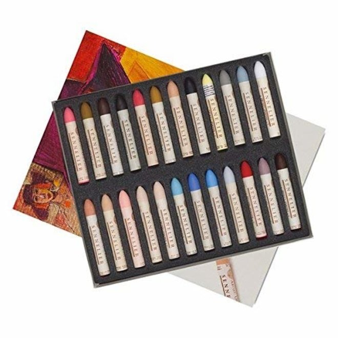 Sennelier Artist Oil Pastel 24 Colour Portrait Set