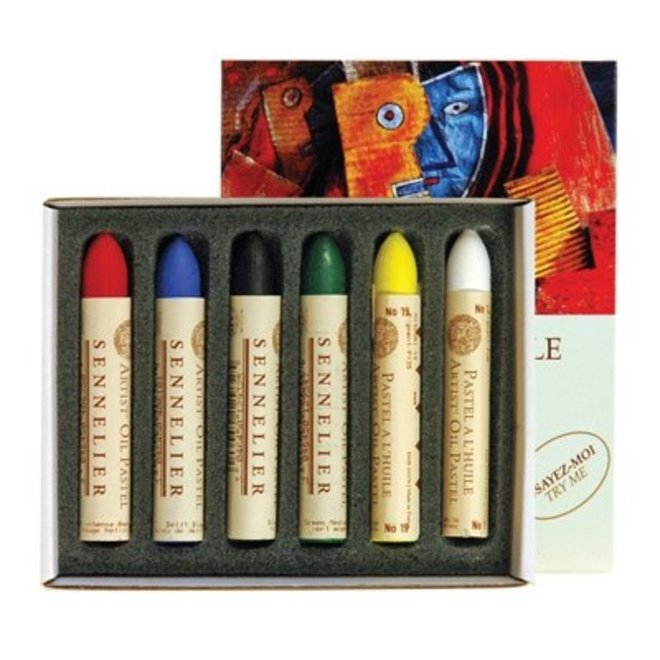 Sennelier Oil Pastel Discovery Box Of 6 Pastels