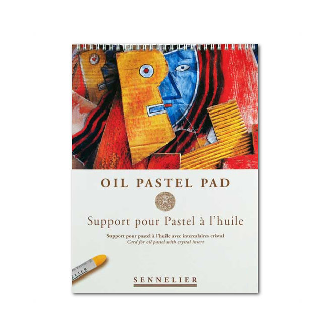 Sennelier Oil Pastel Pad 160lbs, 340g - 16cmx24cm (6.5"X9.5") - 12 Sheets