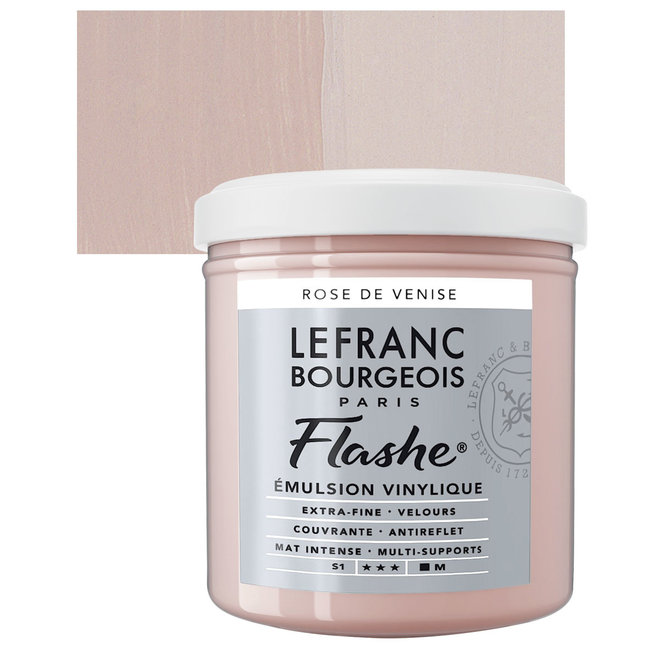 Lefranc & Bourgeois Flashe, Venetian Pink, Matte Artist's Color, 125ml Jars
