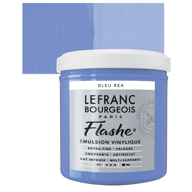 Lefranc & Bourgeois Flashe, Royal Blue, Matte Artist's Color, 125ml Jars