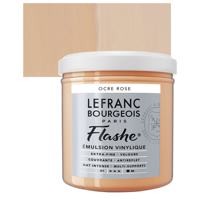 Lefranc & Bourgeois Flashe, Rose, Matte Artist's Color, 125ml Jars