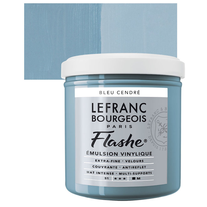 Lefranc & Bourgeois Flashe, Blue Ash, Matte Artist's Color, 125ml Jars