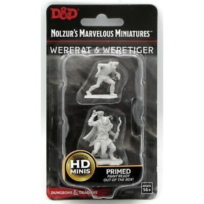 D&D Nolzurs Marvelous Unpainted Miniatures: Wave 11: Wererat & Weretiger