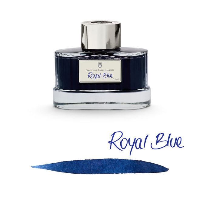 Graf von Faber-Castell Fountain Pen Ink, 75ml, Royal Blue