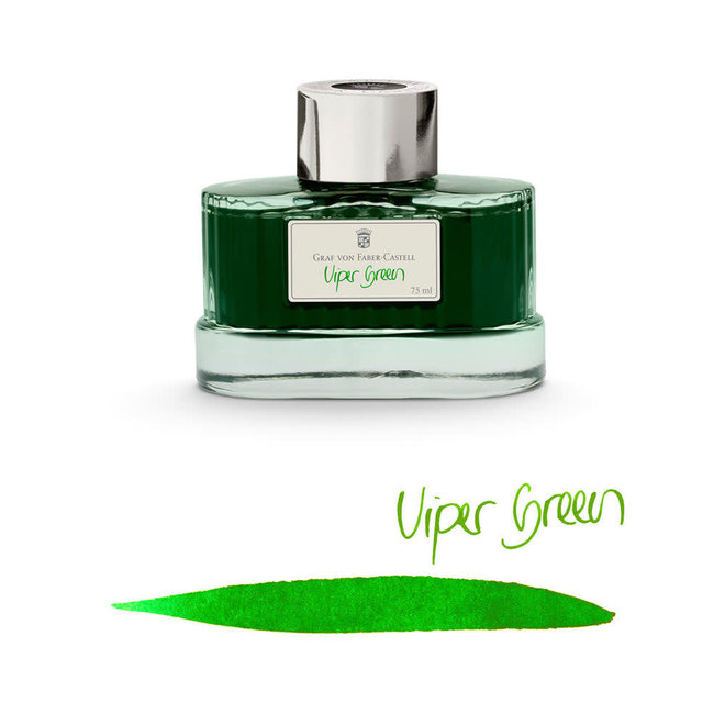 Graf von Faber-Castell Fountain Pen Ink, 75ml, Viper Green (FC141017)