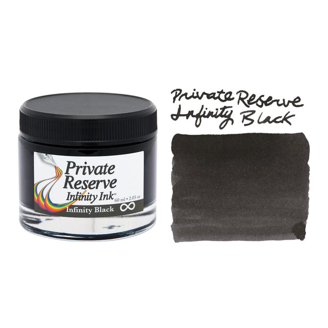 Private Reserve 60ml Fountain Pen Ink INFINITY BLACK (ECO FORMULA)