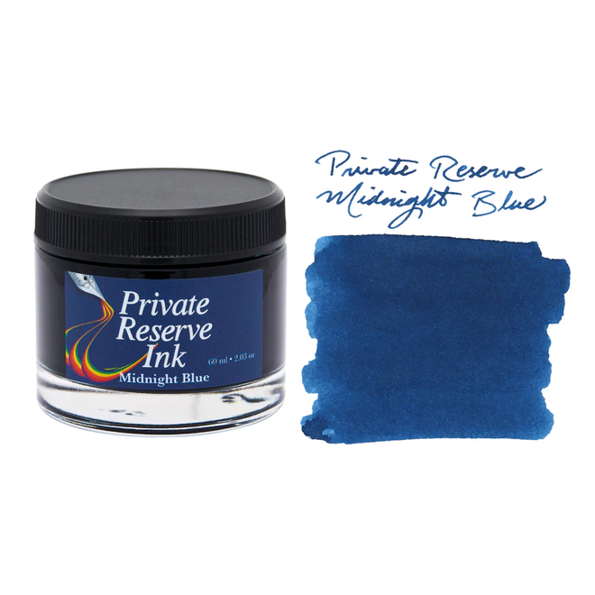 Private Reserve 60ml Fountain Pen Ink FAST DRY MIDNIGHT BLUE