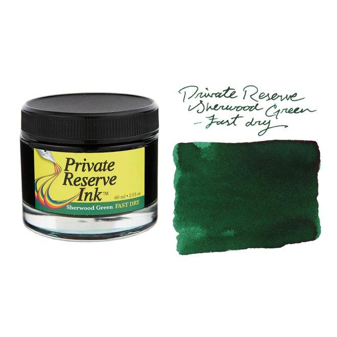 Private Reserve 60ml Fountain Pen Ink FAST DRY SHERWOOD GREEN