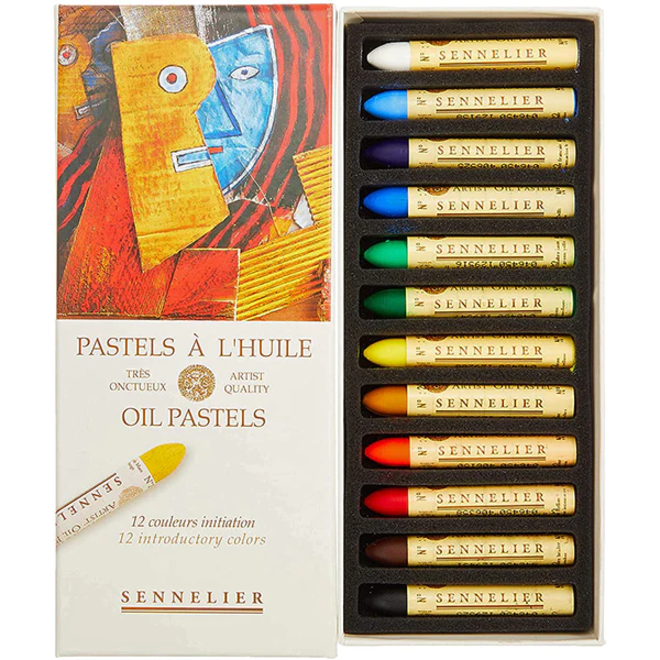 Sennelier Oil Pastels Artist Quality 12 Introductory Colors