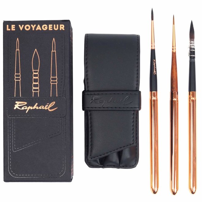 Raphaël Le Voyageur Travel Brush - Wallet, Set of 3