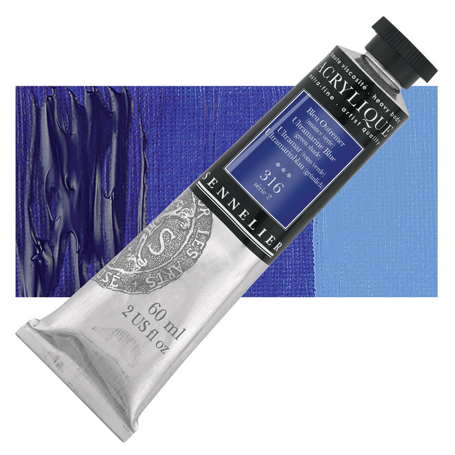 Sennelier Extra-Fine Artists' Acrylics 316 Ultramarine BLUE Series 2 60ml Tube