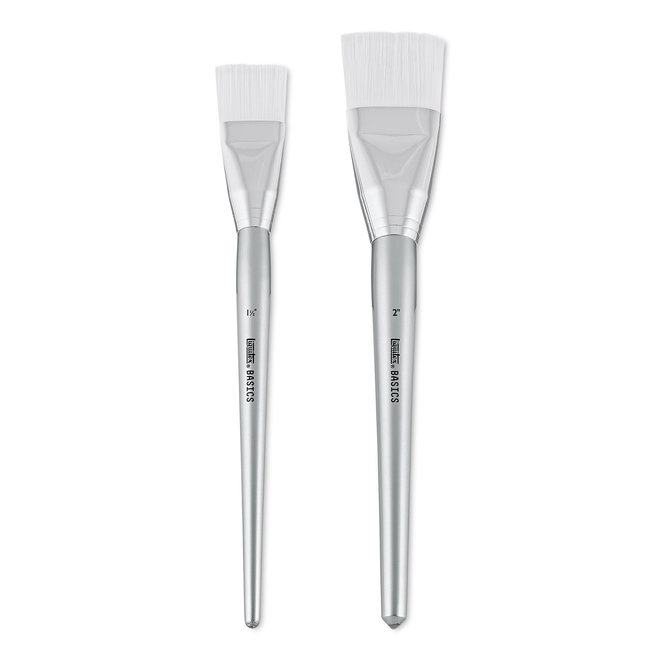 Liquitex BASICS Synthetic Hair Brush Set 2-Brush Set (1-1/2" & 2")