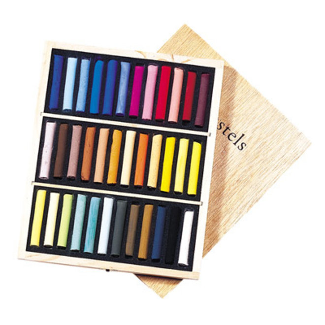 Sennelier Extra-Soft Pastel Full Stick Sets, 36-Color Wood Box Set