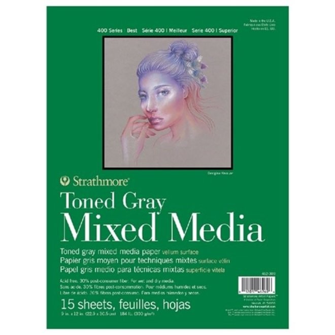 Strathmore Toned Gray Mixed Media 9*12Â€Šã„Ã¹