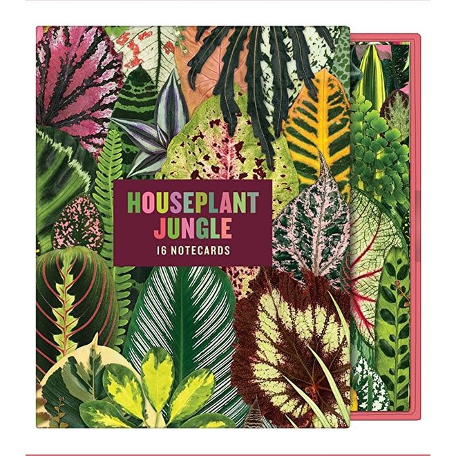 16 Notecards & Envelopes:  Houseplant Jungle Greetings