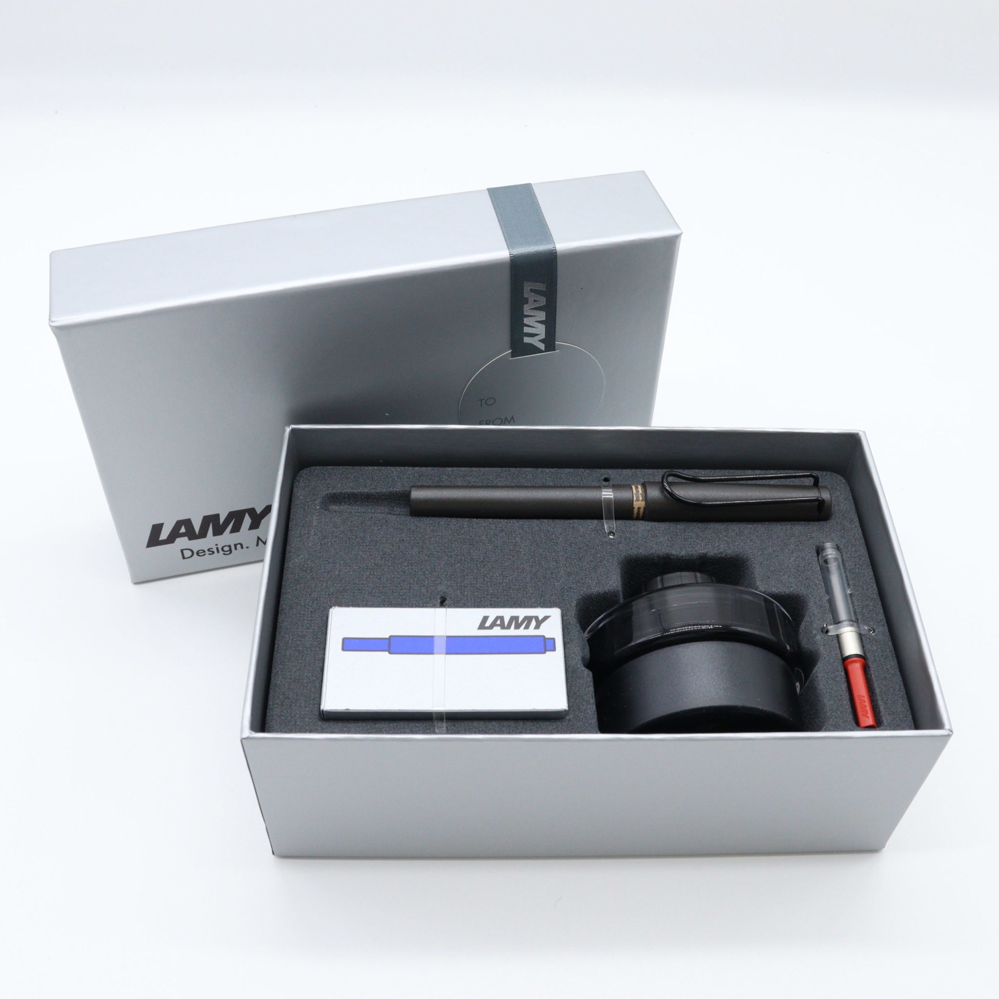 Lamy Fine Writing Lamy Safari Fountain Pen GIFT SET CHARCOAL/UMBRA M