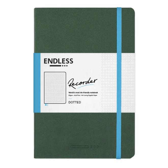 Recorder Notebook by Endless Paper A5 - Forest Canopy - Dotted