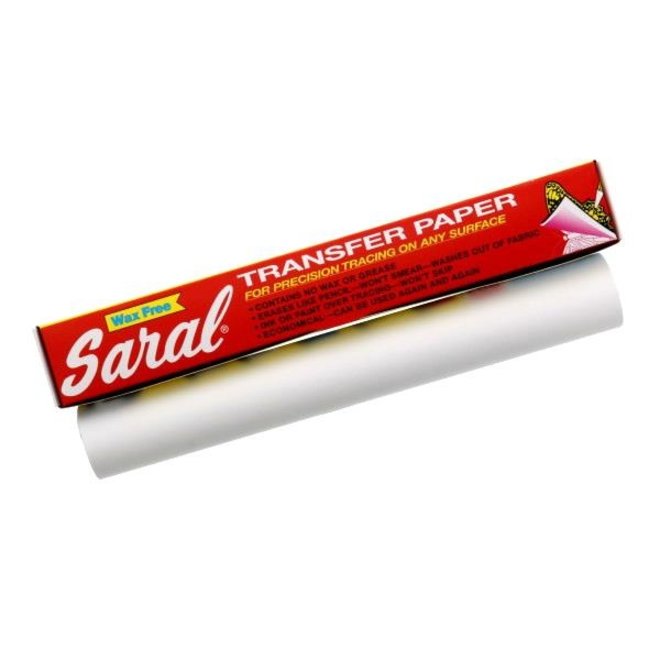 SARAL WHITE TRANSFER PAPER 12x12' ROLL