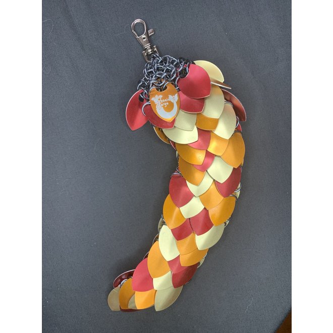 Poseidon's Forge: Fire Dragon Tail - Small (Red, Orange, Gold)