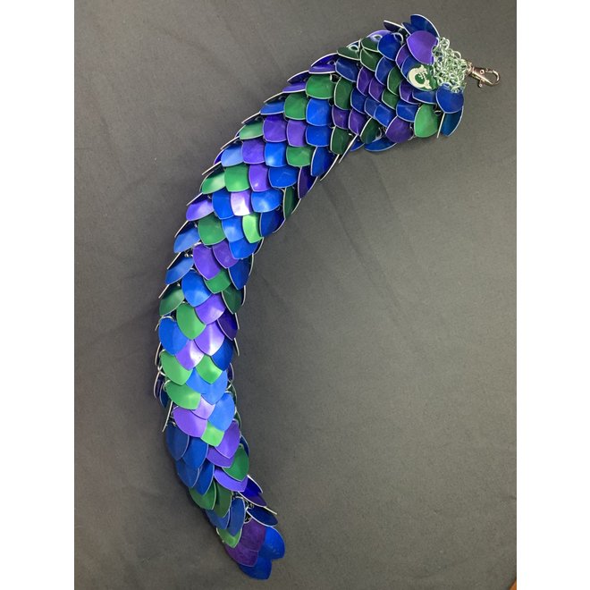 Poseidon's Forge: Sea Dragon Tail - Large (Blue, Purple, Green)