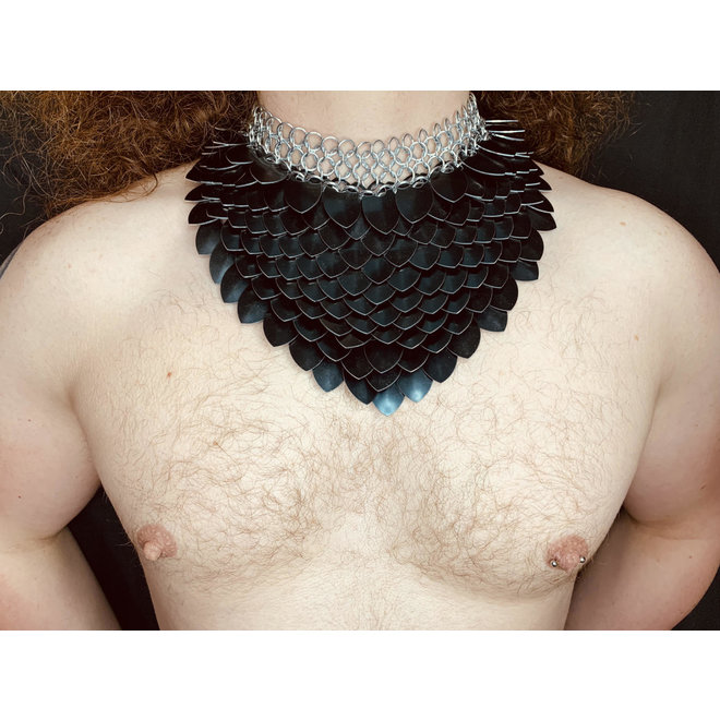 Poseidon's Forge: Valravn Scalemail Gorget (Black)