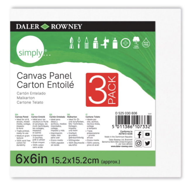  Halobios 3 Packs Blank Canvases for Painting with  5x7in,8x10in,11x14in, Stretched Canvases for Acrylics,Oils & Other Painting  Media