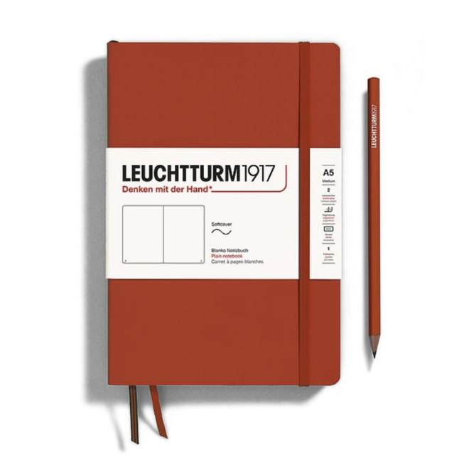 Leuchtturm1917 Notebook Softcover Plain Fox Red