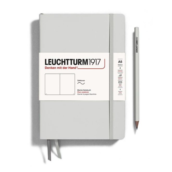 Leuchtturm1917 Notebook Softcover Plain Light Grey