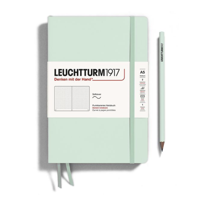 Leuchtturm1917 Notebook Softcover Dotted Mint Green