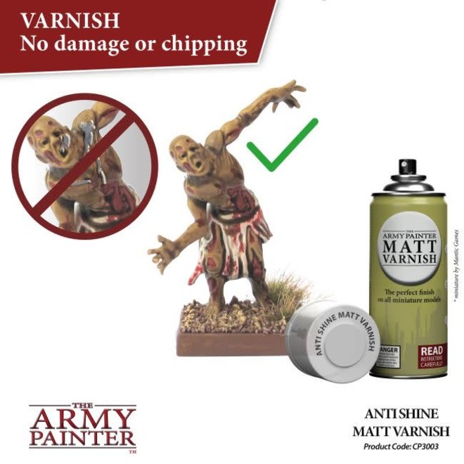 The Army Painter Colour Primer: Anti Shine Matt Varnish