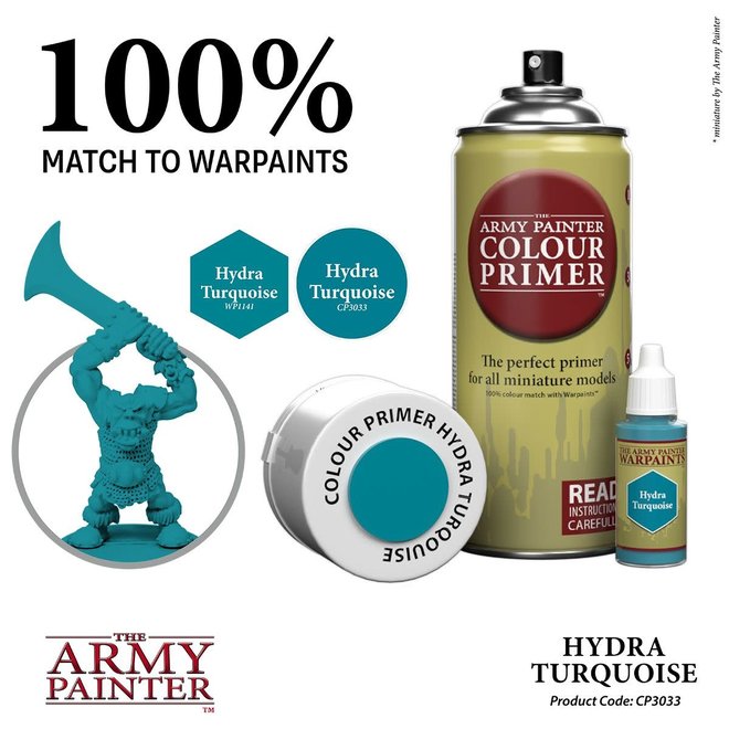 The Army Painter Colour Primer: Hydra Turquoise - Limited Edition