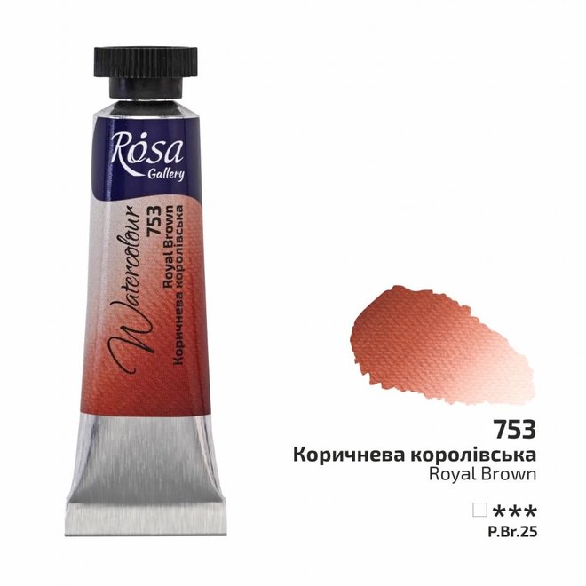 Rosa Watercolour 10Ml Tube Royal Brown 753
