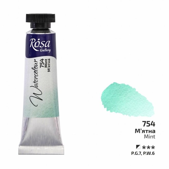 Rosa Watercolour 10Ml Tube Mint 754